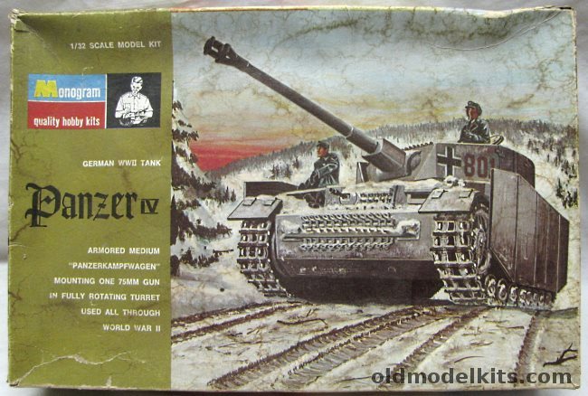 Monogram 1/32 Panzerkampfwagen Panzer IV H, PM230-300 plastic model kit